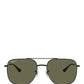 RAY-BAN Green Polarized Aviator Unisex Sunglasses 0RB3722I0025859