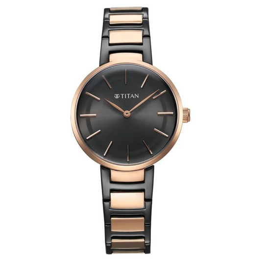 Titan Workwear Quartz Analog Anthracite Dial Watch for Women - 95183KM02