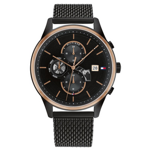 Tommy Hilfiger Black Dial Quartz Analog Watch for Men NETH1710505 - KRISHNA WATCH COMPANY