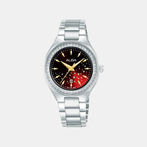 Alba Women Quartz Red Dial Analog Watch AH7EU3X1 - KRISHNA WATCH COMPANY