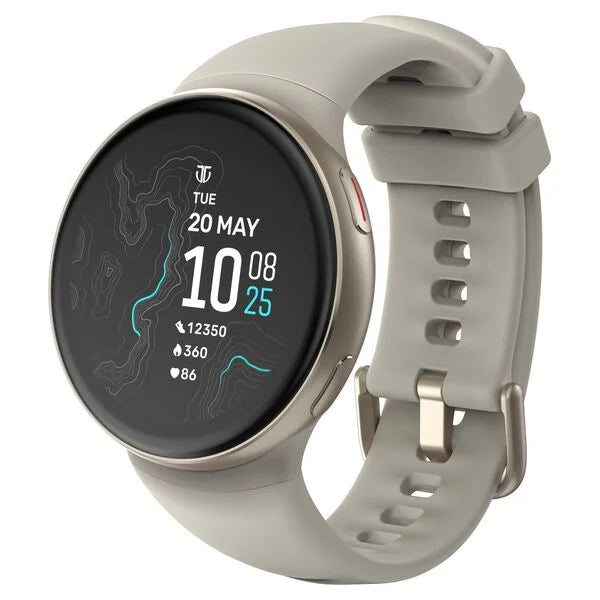 Titan Celestor Swift GPS Smartwatch with Advanced Badminton Mode, Zone Based Training ,AI Brief & Titan Q-Beige 90247ap03c
