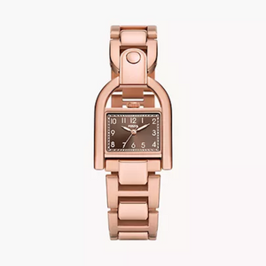 FOSSIL Harwell Three-Hand Rose Gold-Tone Stainless Steel Watch ES5328 - KRISHNA WATCH COMPANY