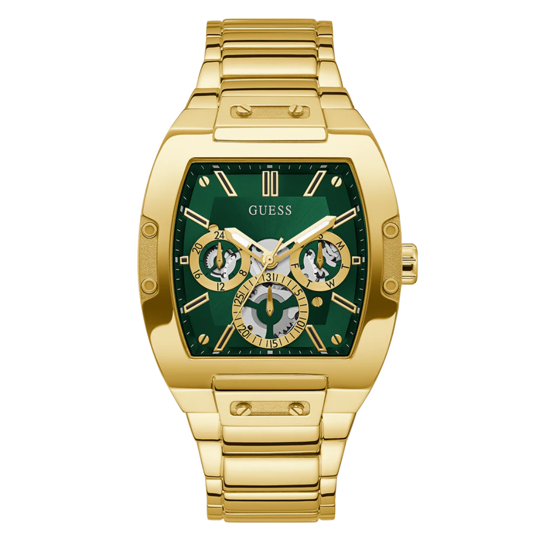 Guess Men's Gold Tone Multi-function Watch GW0456G3
