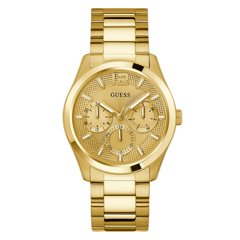 Guess Men's Gold Tone Multi-function Watch GW0707G3 - KRISHNA WATCH COMPANY
