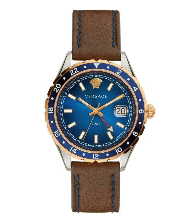 VERSACE Hellenyium GMT Watch for Men V11080017 - KRISHNA WATCH COMPANY