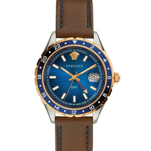 VERSACE Hellenyium GMT Watch for Men V11080017 - KRISHNA WATCH COMPANY