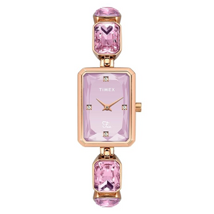 Timex Women Pink Rectangular Analog Dial Watch- TWEL16906 - KRISHNA WATCH COMPANY