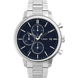 Timex Trend Men Blue Analog Round Brass Dial Watch - TW2V01700UJ - KRISHNA WATCH COMPANY