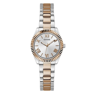 Guess Women's Watch Silver & Rose Gold Tone Case Quartz - GW0687L3 - KRISHNA WATCH COMPANY