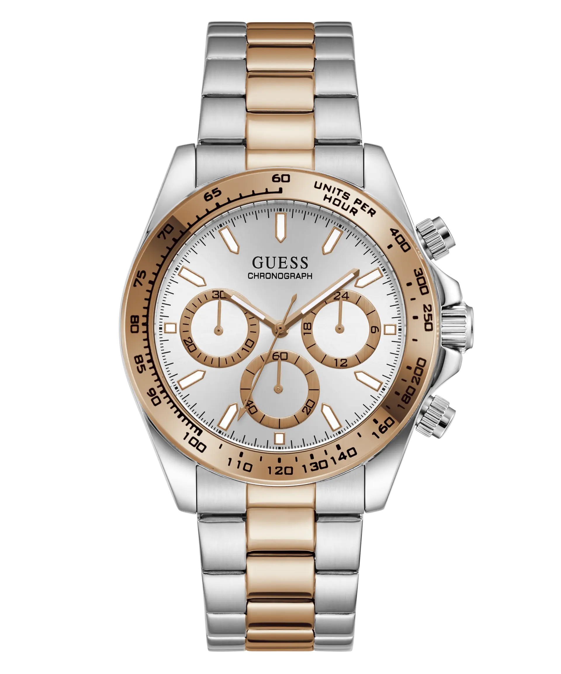 GUESS Stainless Steel Analog 42 mm Watch GW1058G6