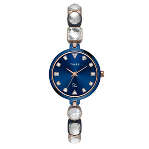 Timex Fria Women's Blue Dial Round Case 3 Hands Function Watch TWEL17303 - KRISHNA WATCH COMPANY