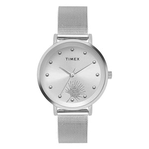 Timex Silver Dial Women's Watch - TWEL12920 - KRISHNA WATCH COMPANY