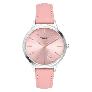 Timex Women Analaog Pink Round Brass Dial Watch- TWTL12103 - KRISHNA WATCH COMPANY