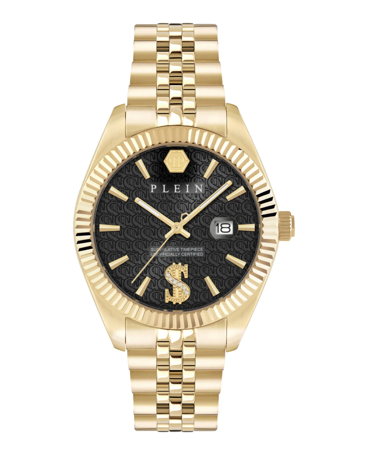 PHILIPP PLEIN Date Superlative Crystal Watch PWMFA1025