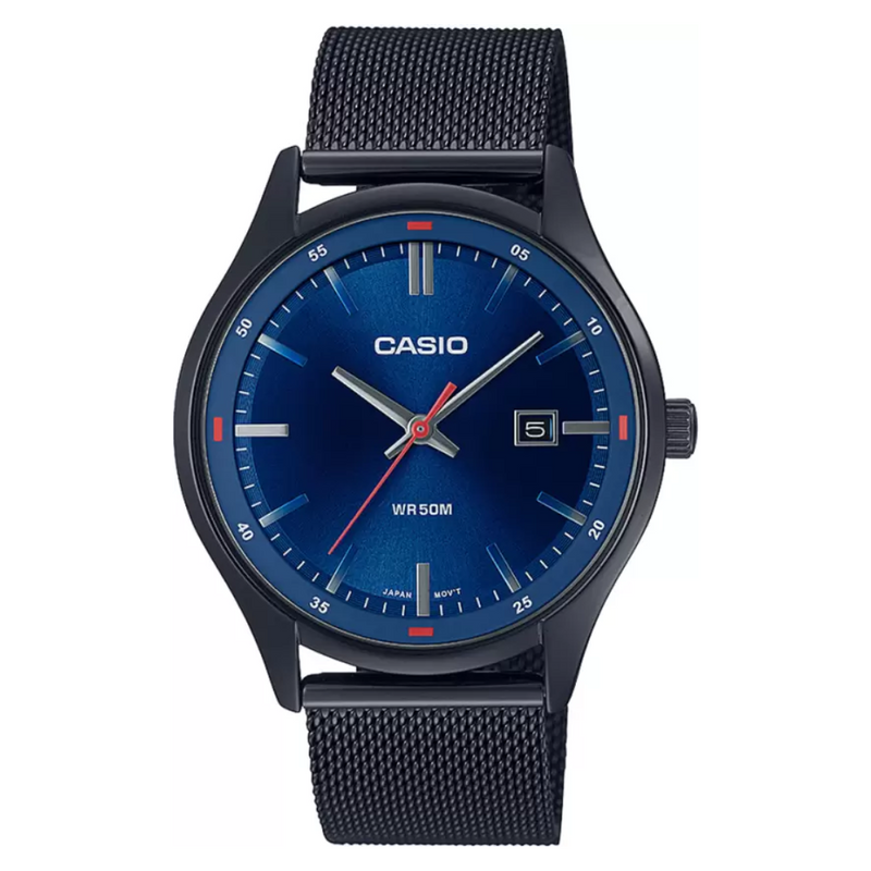 CASIO Black IP Men's Watch ENTICER MTP-E710MB-2AVDF - A2104