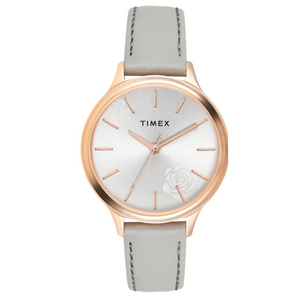 Timex Women Analaog Silver Round Brass Dial Watch- TWTL12104 - KRISHNA WATCH COMPANY