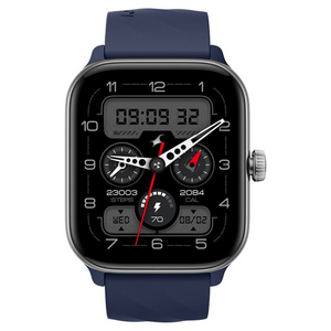 Fastrack Nitro Pro with 4.69 cm AMOLED Display and AOD, Functional Crown, BT Calling Smartwatch with Blue Strap 38105PP02 - KRISHNA WATCH COMPANY