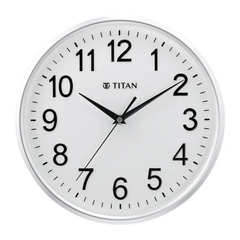 TITAN Wall Clock with Silent Sweep Technology - W0001PA01A - KRISHNA WATCH COMPANY