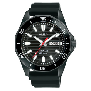 Alba Ebony Black Dial Mechanical AL4463X1 - KRISHNA WATCH COMPANY
