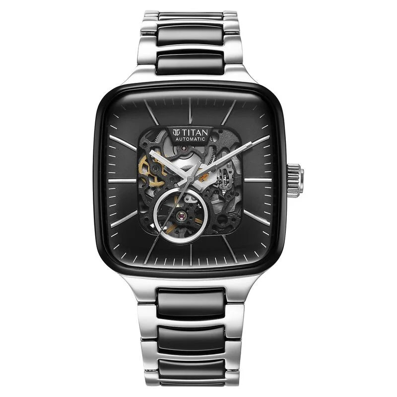 Titan Ceramic Fusion Skeleton Automatic Watch For Men - 90175KD01