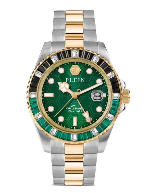 PHILIPP PLEIN  Pza-Gmt-I Challenger Bagu Analog Watch for Men PWPZA0224