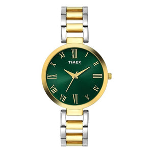 Timex Green Dial with Roman Numbers Women's Astrological Watch - TW000X274 - KRISHNA WATCH COMPANY