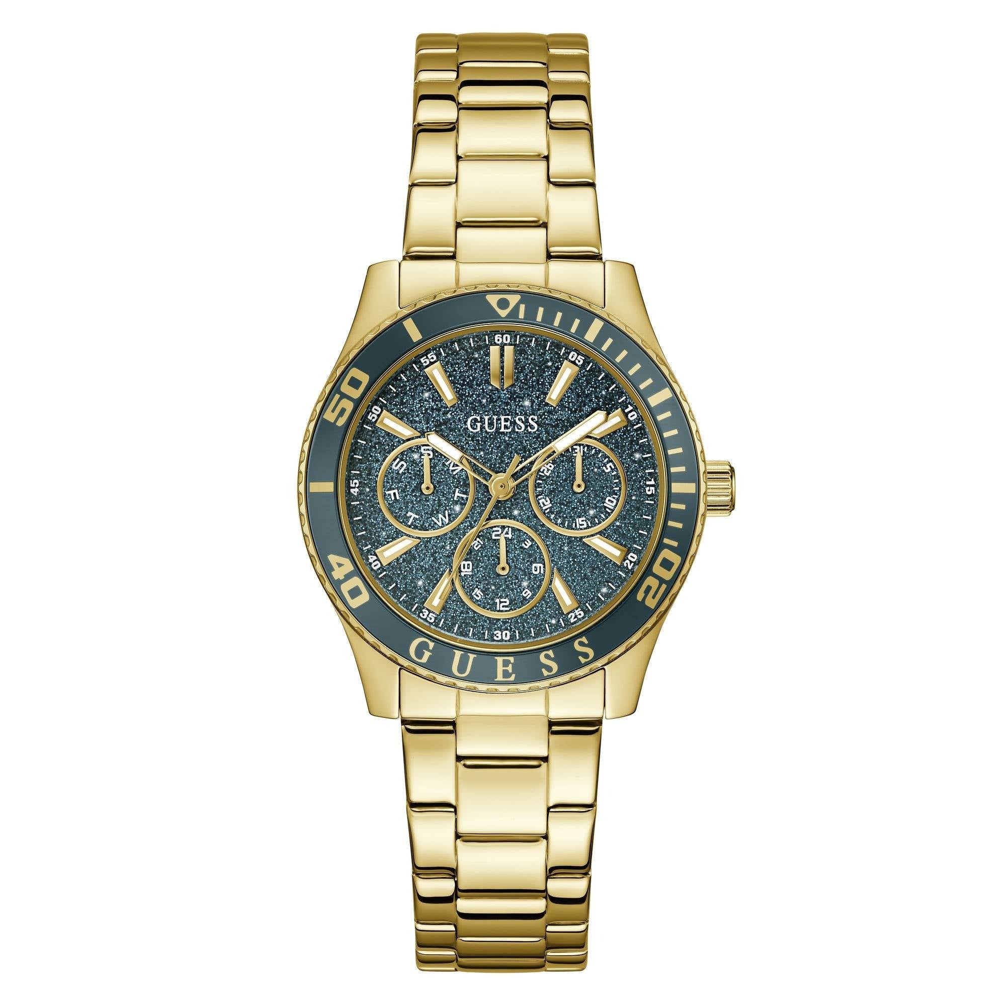 Guess Ladies Teal Dial Analog Women Watch - GW1035L2 - KRISHNA WATCH COMPANY