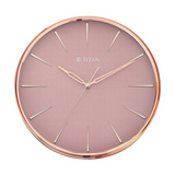 TITAN Contemporary Rustic Pink Wall Clock - W0013PA03 - KRISHNA WATCH COMPANY