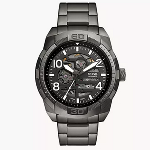 Fossil Bronson Automatic Smoke Stainless Steel Watch - ME3255 - KRISHNA WATCH COMPANY