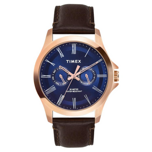 Timex Men Blue Round Analog Dial Watch- TW000X133 - KRISHNA WATCH COMPANY