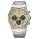 Seiko Chronograph with Textured Champagne Dial - HGK001P1