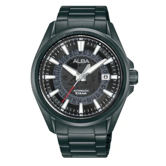 ALBA Black Skeleton Dial Watch AU4025X1