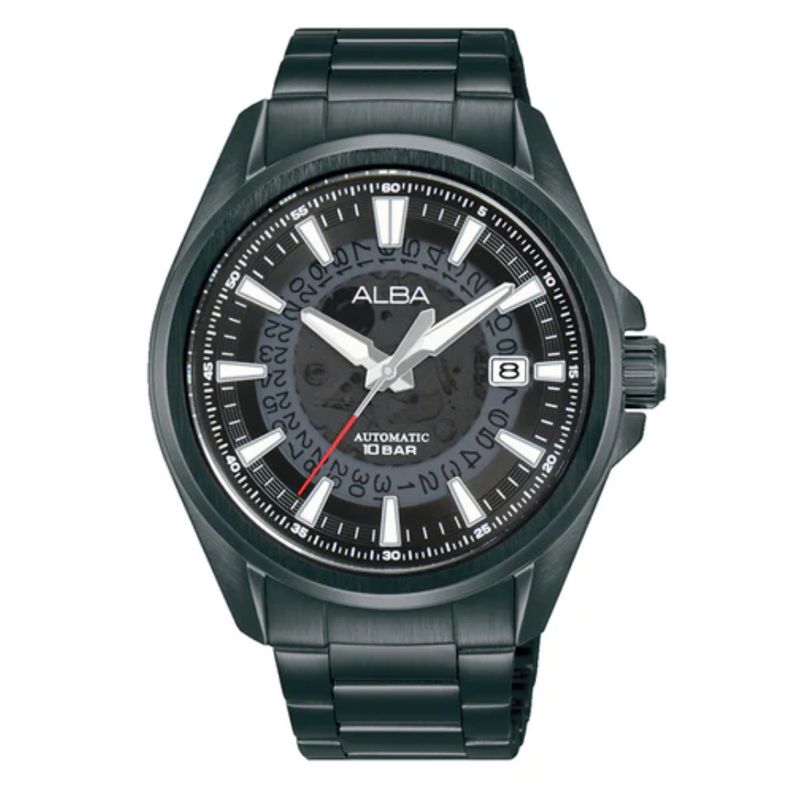 ALBA Black Skeleton Dial Watch - AU4025X1