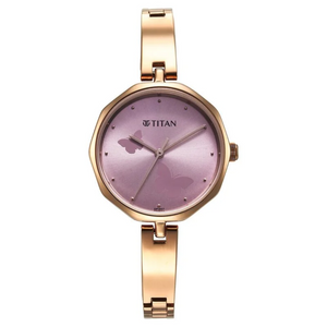 Titan Karishma Quartz Analog Pink Dial Watch for Women - 2702WM02 - KRISHNA WATCH COMPANY