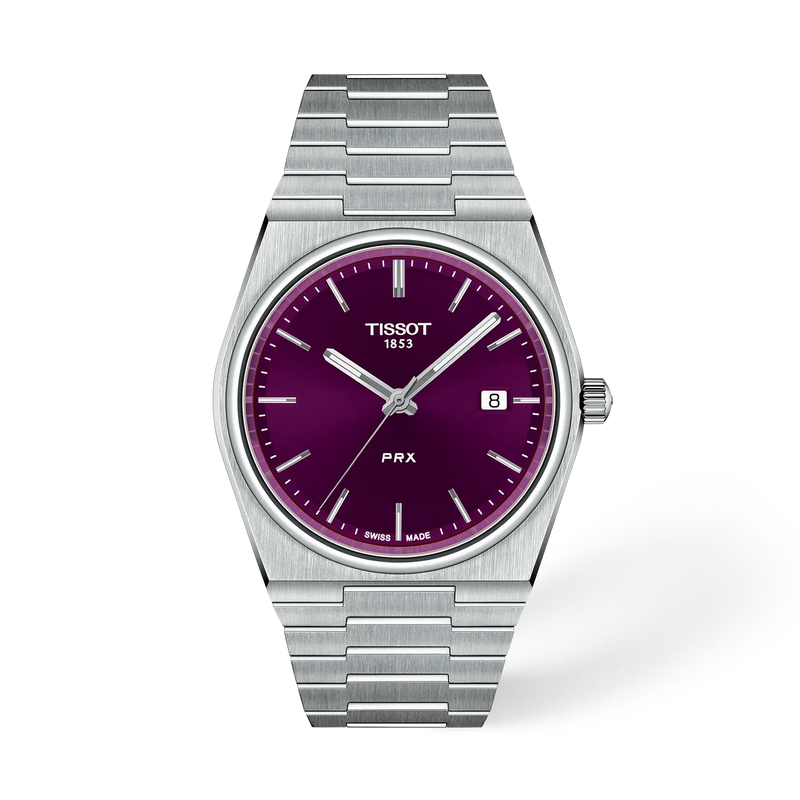 Tissot  PRX Quartz Purple Dial Men 40mm T1374101140100