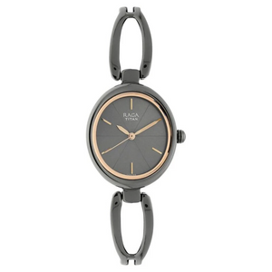Titan Raga Viva Anthracite Dial Women Watch With Metal Strap 2579QM01 - KRISHNA WATCH COMPANY