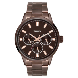 Timex Men Brown Round Multifunction Dial Watch- TWEG19929 - KRISHNA WATCH COMPANY