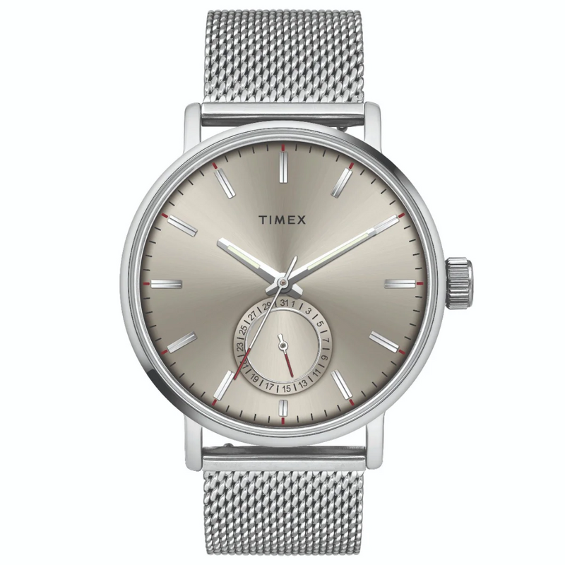 Timex Fashion Men's Grey Dial Round Case Date Function Watch -TWEG20000