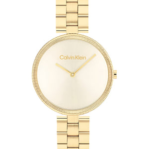 Calvin Klein Women Quartz Analog Light Champagne Dial Stainless Steel Watch 25100014 - KRISHNA WATCH COMPANY