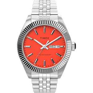 Timex Trend Waterbury 3 Hands Men's Analog Orange Dial Coloured Quartz Watch - TW2V17900UJ - KRISHNA WATCH COMPANY