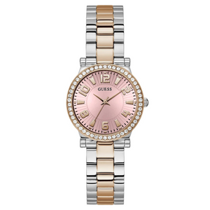 Guess Women's Watch Silver & Rose Gold Tone Case Quartz GW0686L4 - KRISHNA WATCH COMPANY