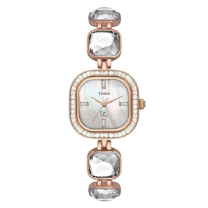 Timex Women Mother of Pearl Cushion Analog Dial Watch- TWEL17105 - KRISHNA WATCH COMPANY