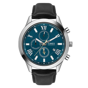 Timex Cosmic Awe Men Chronograph Round Dial Teal Watch - TWEG18515 - KRISHNA WATCH COMPANY