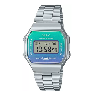 VINTAGE COLLECTION A168WER-2ADF - D283 Silver Vintage Digital Watch - KRISHNA WATCH COMPANY