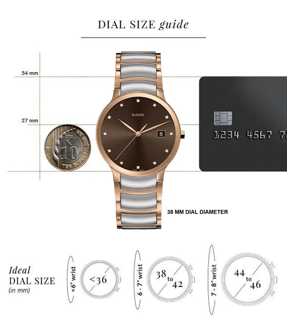 RADO Centrix Quartz Multifunction Men - R30554723 - KRISHNA WATCH COMPANY