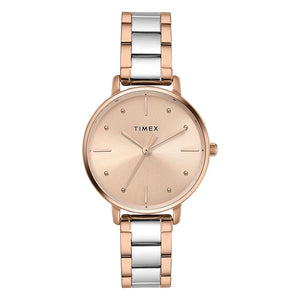 Timex Rose Gold Dial Women's Watch - TWEL15826 - KRISHNA WATCH COMPANY