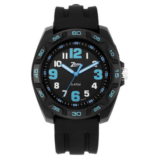 Zoop By Titan Quartz Analog Black Dial Silicone Strap Watch for Kids NR16016PP02