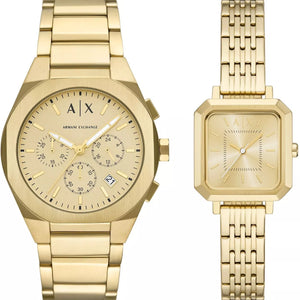Armani Exchange Sync Set Of 2 His and Her Bracelet Watch - AX7171SET - KRISHNA WATCH COMPANY