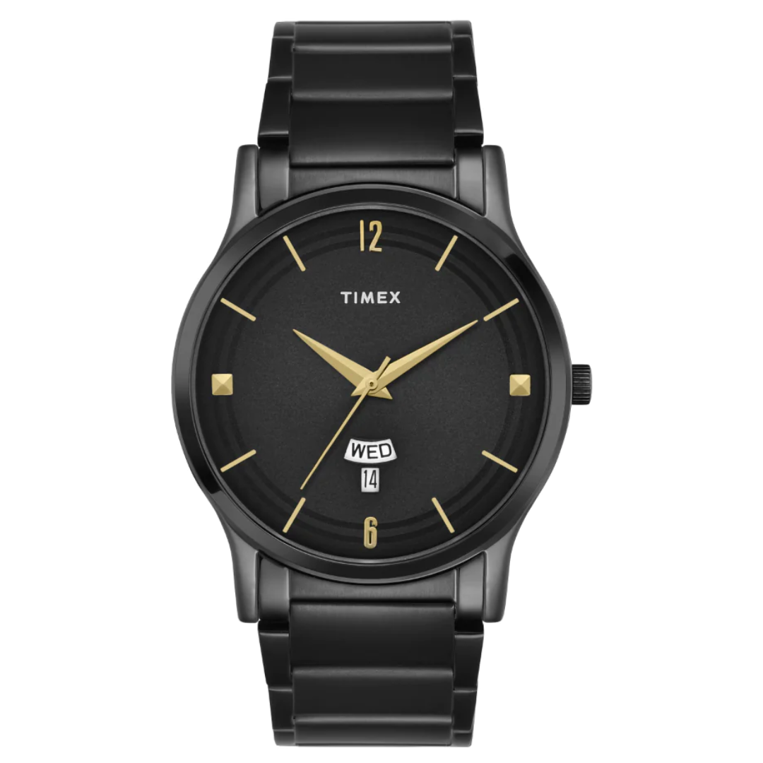 Timex Men Black Round Analog Dial Watch - TW000R459