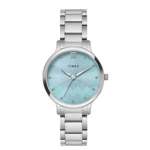 TIMEX Blue Round Dial Analog Womens Watch - TWTL12309 - KRISHNA WATCH COMPANY
